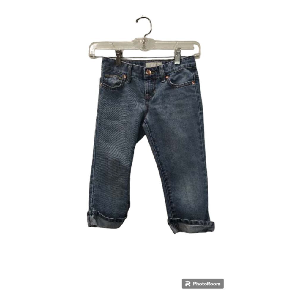Old Navy Girls Size 7 medium wash‎ capri denim jeans